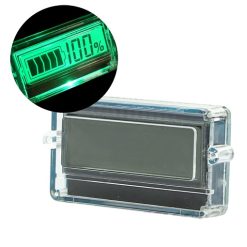 Batteriindikatior 12V grøn gennemsigtig 2