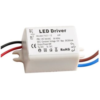 LED Transformer 12V 6W til omformning af 230V AC til 12V DC