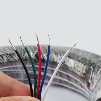 LED Strip kabel 5 ledere til RGBW led strips