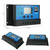 Laderegulator med 2 usb og display - 10A