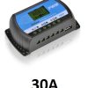 Laderegulator LCD RTD 30A med USB og display