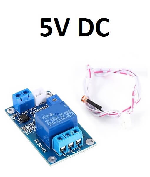 Photoresistor relæ 5V DC, lysfølsomt relæ til 5V » DKVOLT.DK