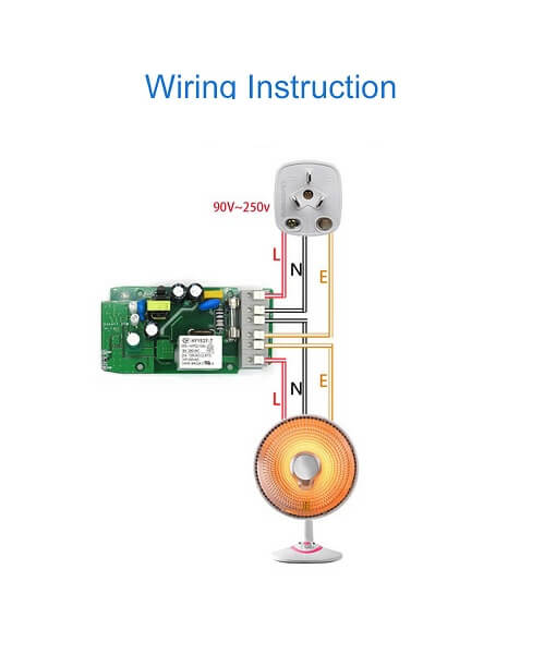 WIFI kontakt Sonoff POW opsætning af ledninger