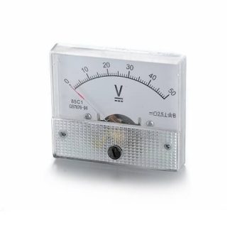 Voltmeter analogt 0-50V DC