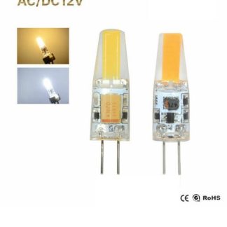 LED G4 Cob 400 lumen Varm eller kold hvid med klart lys - front