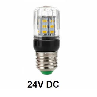 LED Pære 24V med E27 fatning og 400 Lumens og hele 9W lys-effekt