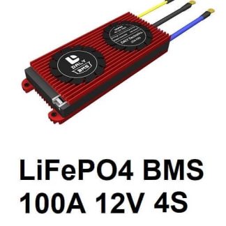 BMS LiFePO4 12V 100A - daly - front