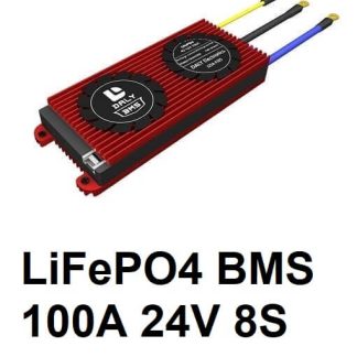 BMS LiFePO4 24V 100A - daly - front