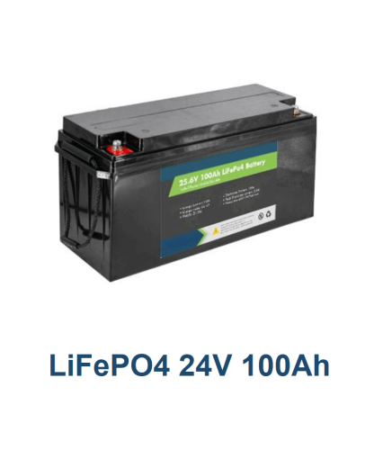 LiFePO4 24V 100Ah med Bluetooth