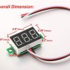 Voltmeter DC 0-30V med 3 ledere - front